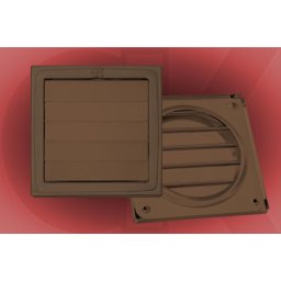 Gravitaciona ventilaciona rešetka cun 150x150mm bela plastificirana-hv lim ( 8656 )