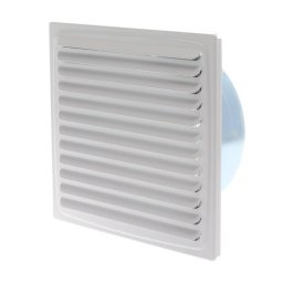 Ventilaciona rešetka c150x150/ fi 110mm bela plastificirana-hv lim ( 7935 )