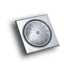 Okrugla ventilaciona rešetka 150x150mm inox ( 7269 )