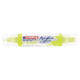 Edding akrilni marker E-5400 double-liner sa dva vrha neon žuta ( 12MA54GN )