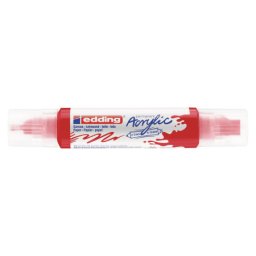 Edding akrilni marker E-5400 double-liner sa dva vrha crvena ( 12MA54D )