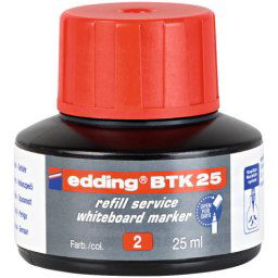 Edding refil za marker za belu tablu BTK 25, 25ml crvena ( 09MM12D )
