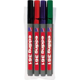 Edding marker za belu tablu 361 1mm set 1/4 sortirano ( 09M361Q )