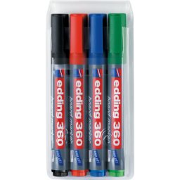 Edding marker za belu tablu 360 1,5-3mm, zaobljeni, set 1/4 sortirano ( 09M360Q )