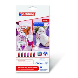 Edding markeri za porcelan E-4200 1-4mm 1/6, tople boje ( 08M4200Q2 )