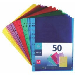 Viquel folije "U" sa perforacijom A4 u boji, 1/50 sortirano ( 04FUB06 )