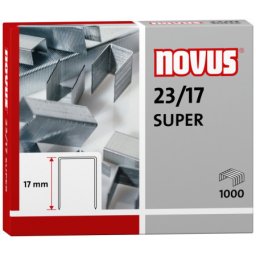 Novus klamerice 23/17 super, 1/1000, 140 listova ( 05KMN2317 )