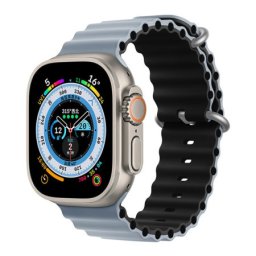 Moye smartwatch ocean strap 44/45/49mm obsidian mist/black ( 055037 )