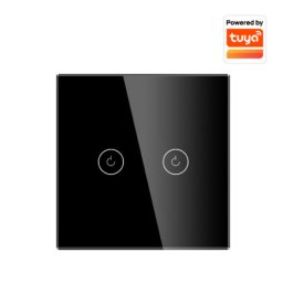 Wi-Fi smart prekidač svetla sa N provodnikom 2x5A ( WFPS-N02/BK )