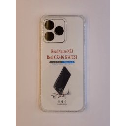 Realme C51/C53 transparent maska sa ojačanim ivicama ( 96251 )