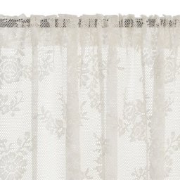 Zavesa 1x140x300 cm bela imitacija čipke 2