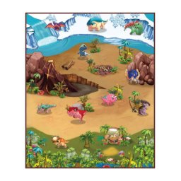 Rollmatz Podloga za igranje Svet Dinosaurusa 100 x 120cm ( SW10162 )