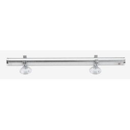 LED lampa za šminkanje D30 cm srebrna