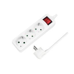 Logilink produžni kabl 3 mesta, prekidač, 1.5m, beli ( 5513 )
