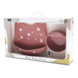 Lorelli set za hranjenje (2 kom) natural deep pink ( 10230710002 )