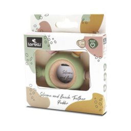 Lorelli silikonsko drvena glodalica za bebe rudder - fresh green ( 10210900004 )
