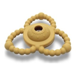 Lorelli silikonska glodalica/zvecka za bebe - natural yellow ( 10210840001 )