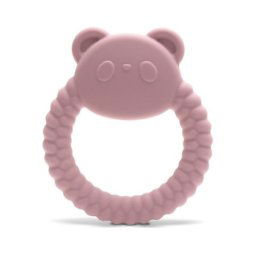 Lorelli silikonska glodalica za bebe panda - natural deep pink ( 10210870002 )
