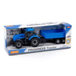 Polesie Traktor na frikciju sa prikolicom za decu Progress Plavi ( SW12125 )