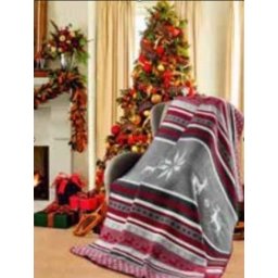 Ćebe eco blanket christmas 150x200 - winter bordo grey edk 18403a ( 021034 )