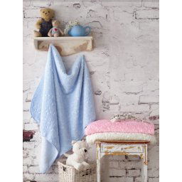Dekordom ćebe cb emboss baby blanket - pembe ( 014711 )