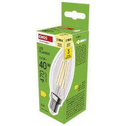 Emos zf3d22 Led sijalica filament candle 3,4w(40w) 470lm e14 ww ( 3465 )
