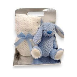 Bbo b230318 set igračka + ćebence rabbit – blue ( B230319 )