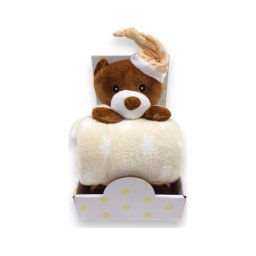 Bbo b200003 set igračka + ćebence sleeping bear - beige ( B200003-1 )