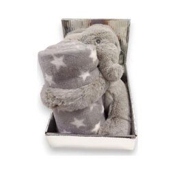 Bbo b230142 set igračka + ćebence – elephant grey ( B230142-1 )