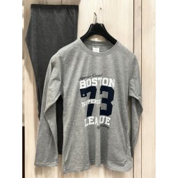 Muška pidzama komplet - M veličina Boston ( VLK000569-Mkodboston )