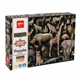 Apli Puzzle - Ugrožene životinje - savana ( 19697 )