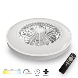 LED PLAFONJERA YL-FAN-G010 48W 3000K/4000K/6500K BELA DIMABILNA
