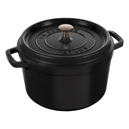 STAUB okrugla gusana posuda Cocotte 24cm - crna boja