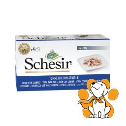 Schesir Multipac Dog Tuna With Seabass 4x85g, Vlažna Hrana Sa Tunom i Brancinom
