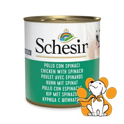 Schesir Dog Chicken With Spinach 285g, Konzerva Za Pse Sa Piletinom i Spanaćem