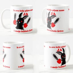 Keramicka šolja Besni zec