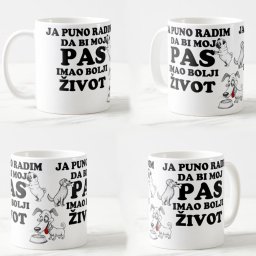 Keramicka šolja Srećan pas