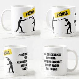 Šolja Ne uči me da radim