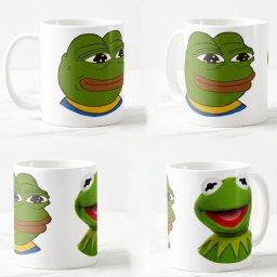 Keramicka šolja Pepe i Kermit