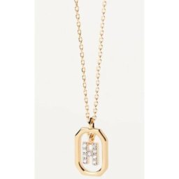 PD Paola ženska letter h zlatna ogrlica sa pozlatom 18 k ( co01-519-u )