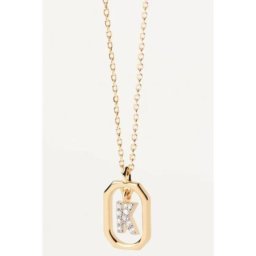 PD Paola ženska letter k zlatna ogrlica sa pozlatom 18 k ( co01-522-u )