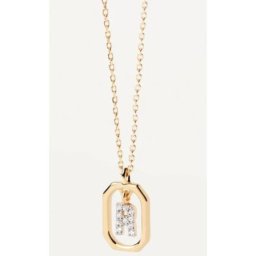 PD Paola ženska letter r zlatna ogrlica sa pozlatom 18 k ( co01-529-u )