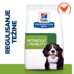 Hill’s Prescription Diet Metabolic + Mobility Hrana za Pse sa Piletinom 12 kg