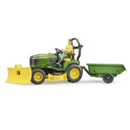 Traktor JD sa prednjim čistačem i prik.