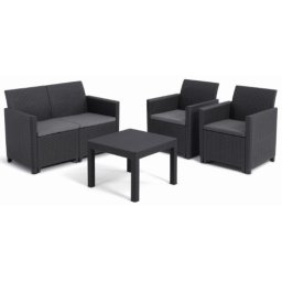 BAŠTENSKA GARNITURA MARIE 2 SEATER, GRAFIT