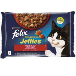 Purina Felix Sensation Multipack Za Mačke Meso 4 x 85 g - 340 g