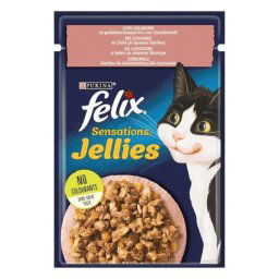 Purina Felix Sensation Losos U Želeu Sa Ukusom Škampa - 85 g