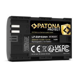 Patona 14205 Canon LP-E6P PROTECT EOS R5 Mark II 8k-ready