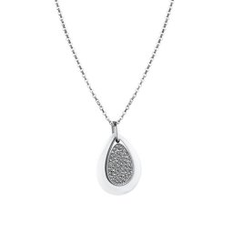 Ženski lotus style ceramic beli lančić od hirurškog Čelika kap ( ls1706-1/1 )