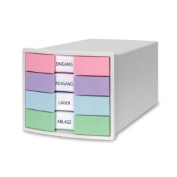 Han police za dokumentaciju sa fiokama IMPULS 2.0, 4 fioke pastel bela ( 05PD1012AP )